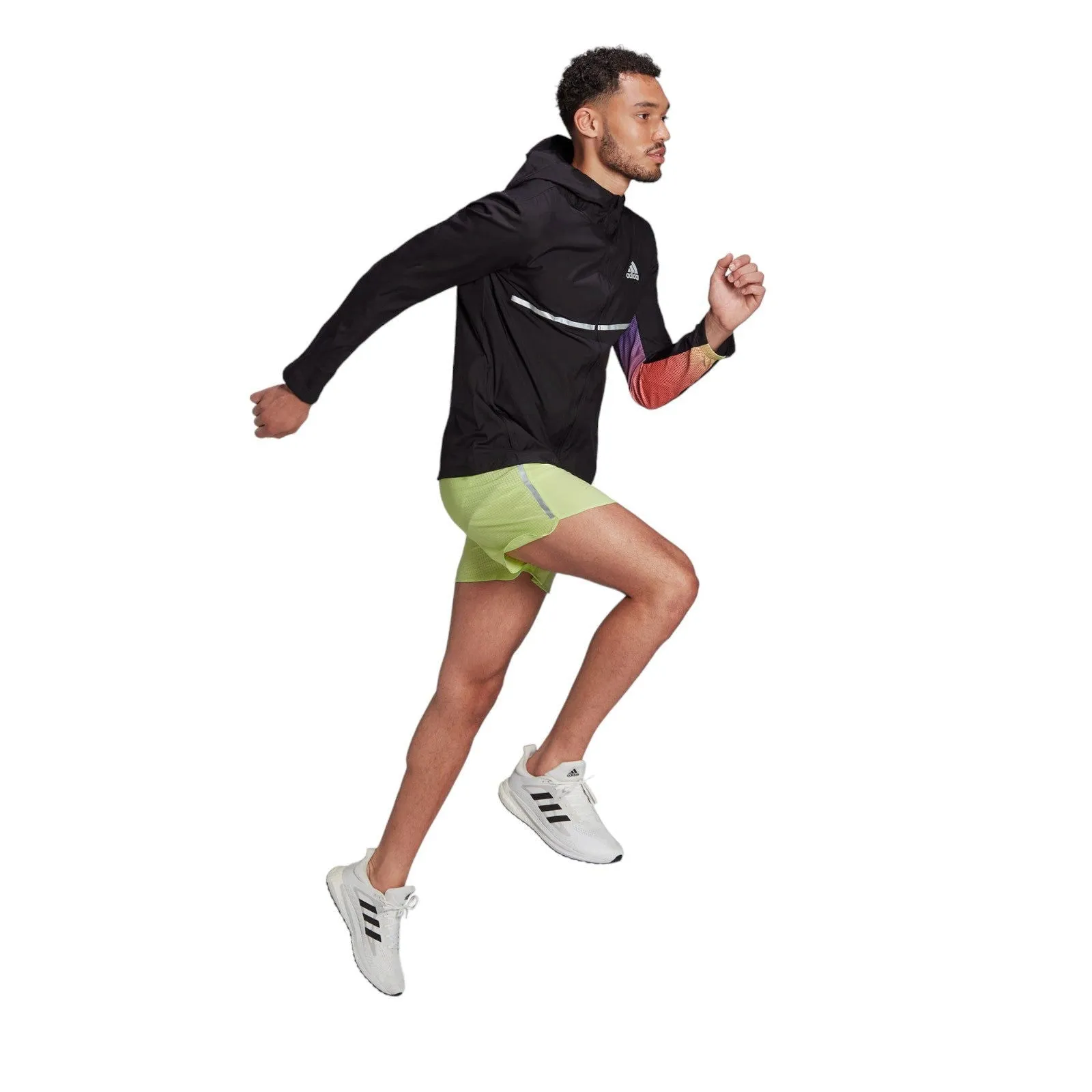 adidas Own the Run Colorblock Jacket - Black
