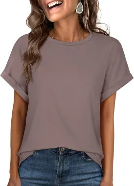 ANRABESS Oversized Tshirts for Women Summer Tops Short Sleeve Casual Loose Basic Tee Shirt Cute Outfits 2025 Trendy Clothes