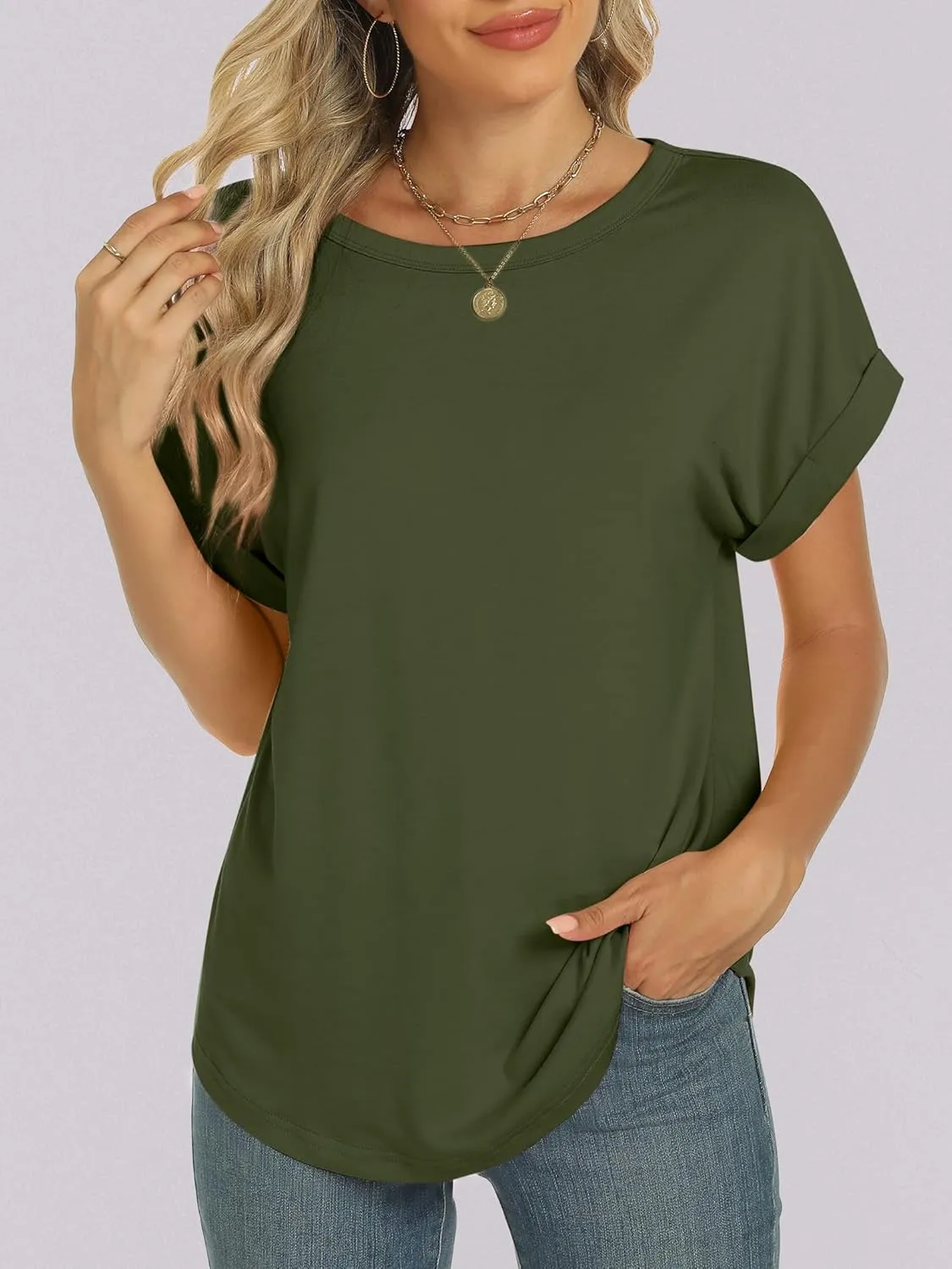 ANRABESS Oversized Tshirts for Women Summer Tops Short Sleeve Casual Loose Basic Tee Shirt Cute Outfits 2025 Trendy Clothes
