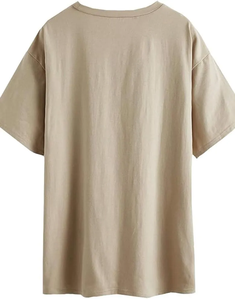 Aoang Graphic Tshirts Oversized Womens Summer Crewneck Short Sleeve Tee Shirt Blouse Tops
