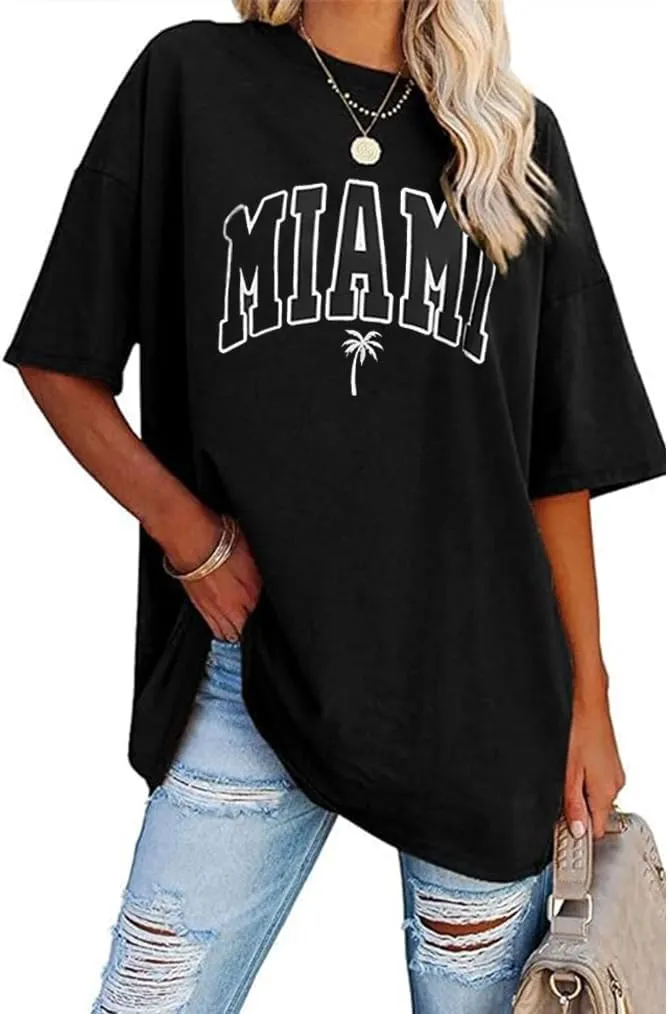 Aoang Graphic Tshirts Oversized Womens Summer Crewneck Short Sleeve Tee Shirt Blouse Tops