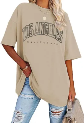Aoang Graphic Tshirts Oversized Womens Summer Crewneck Short Sleeve Tee Shirt Blouse Tops
