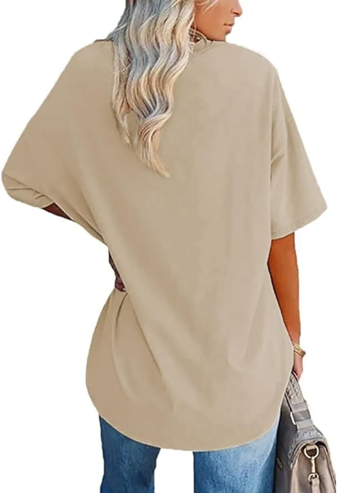 Aoang Graphic Tshirts Oversized Womens Summer Crewneck Short Sleeve Tee Shirt Blouse Tops