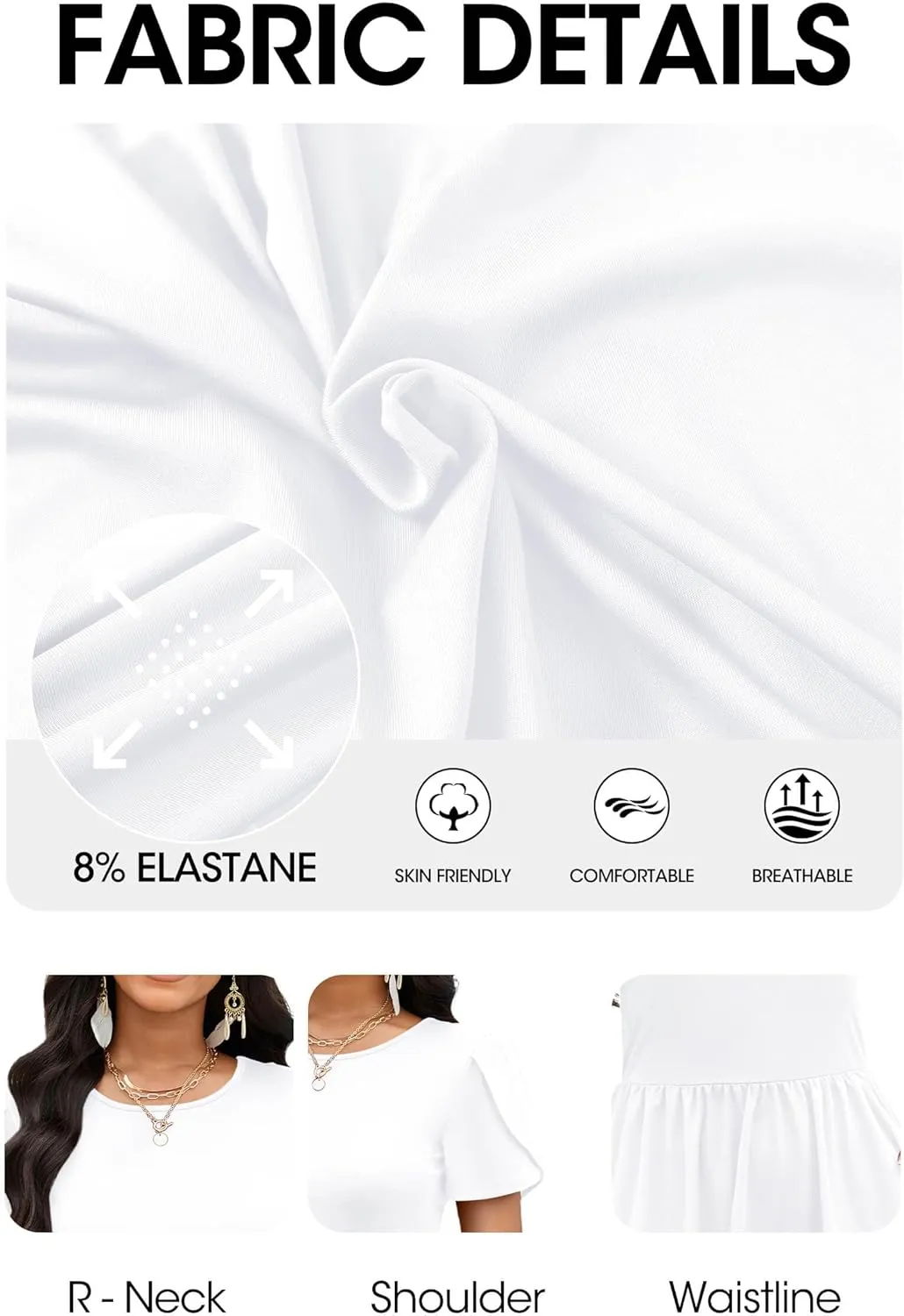 AOMONI Short Sleeve Casual Summer Dress A Line Round Neck Midi Dresses for Women Wedding Guest Dress with Pockets