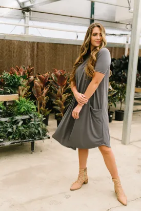 April Dress Pewter