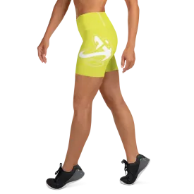 Athletic Apparatus Starship White logo White stitch Yoga Shorts