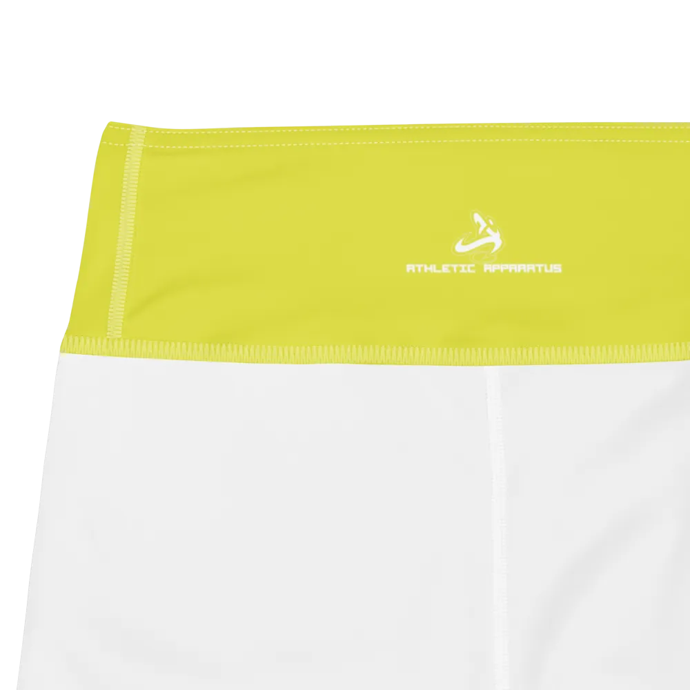 Athletic Apparatus Starship White logo White stitch Yoga Shorts