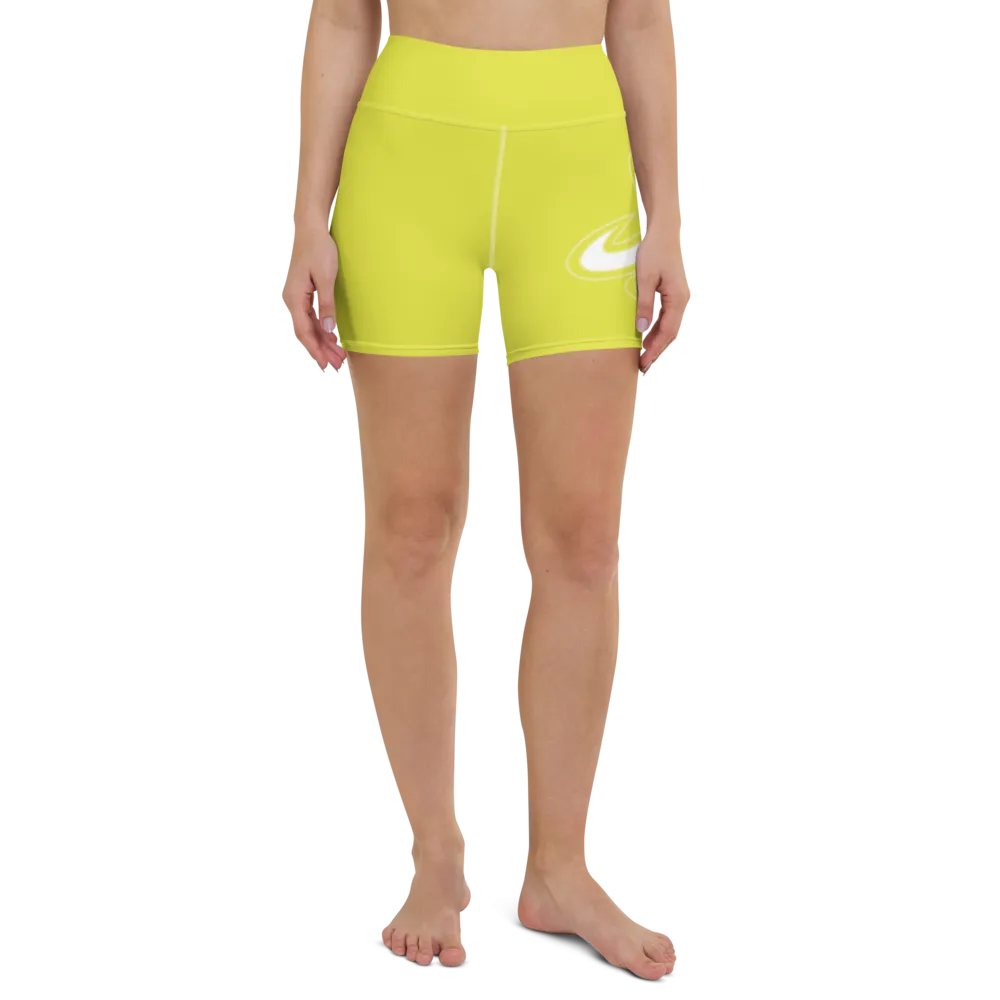 Athletic Apparatus Starship White logo White stitch Yoga Shorts