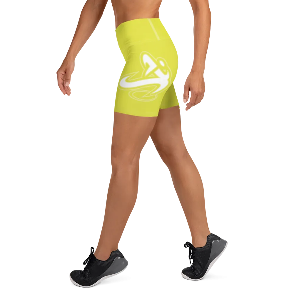 Athletic Apparatus Starship White logo White stitch Yoga Shorts