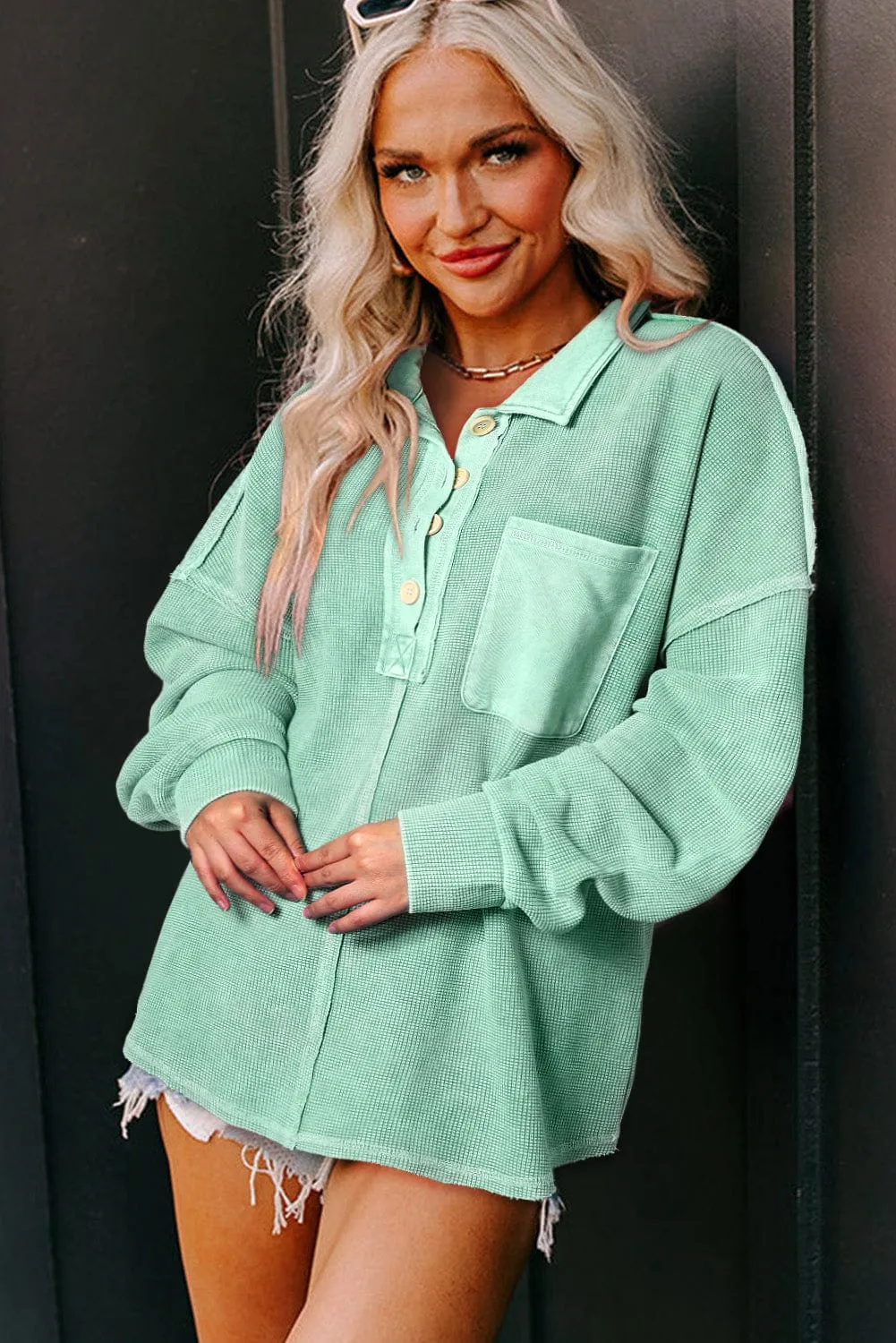 Casual Button-Up Flannel Shirt