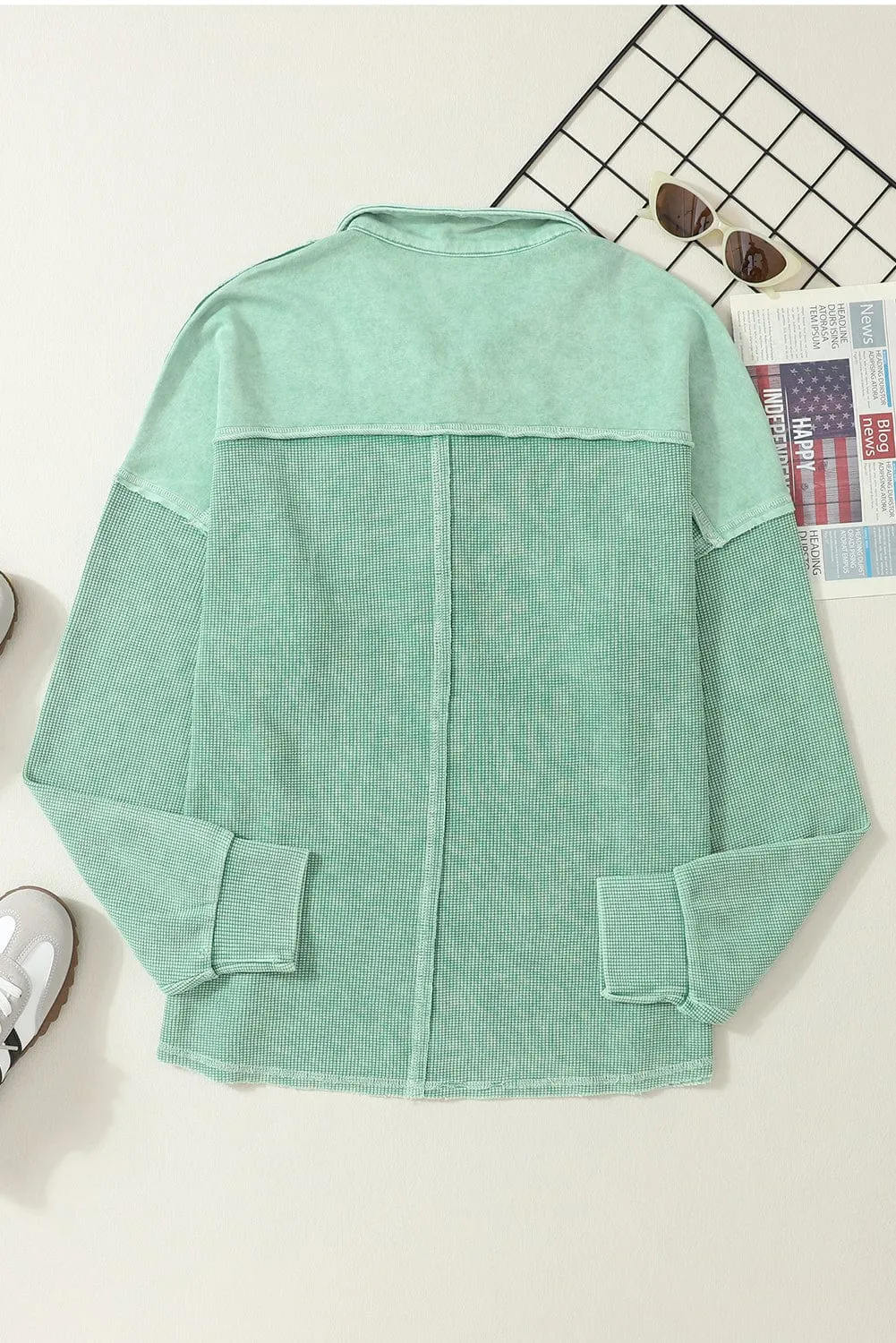 Casual Button-Up Flannel Shirt