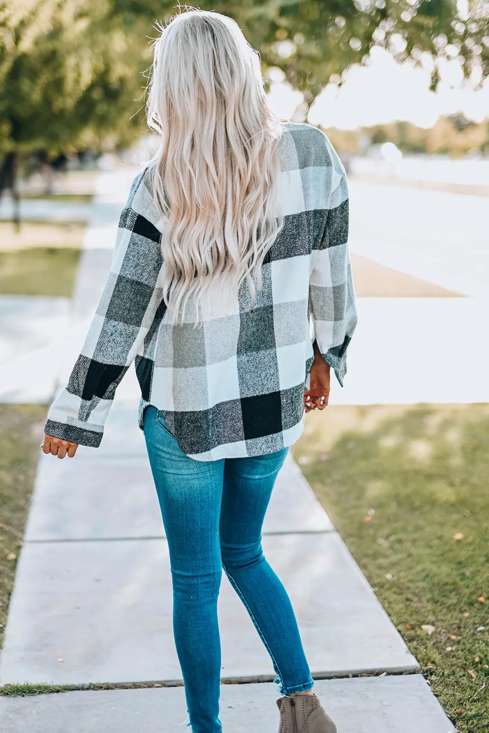 Casual Button-Up Flannel Shirt