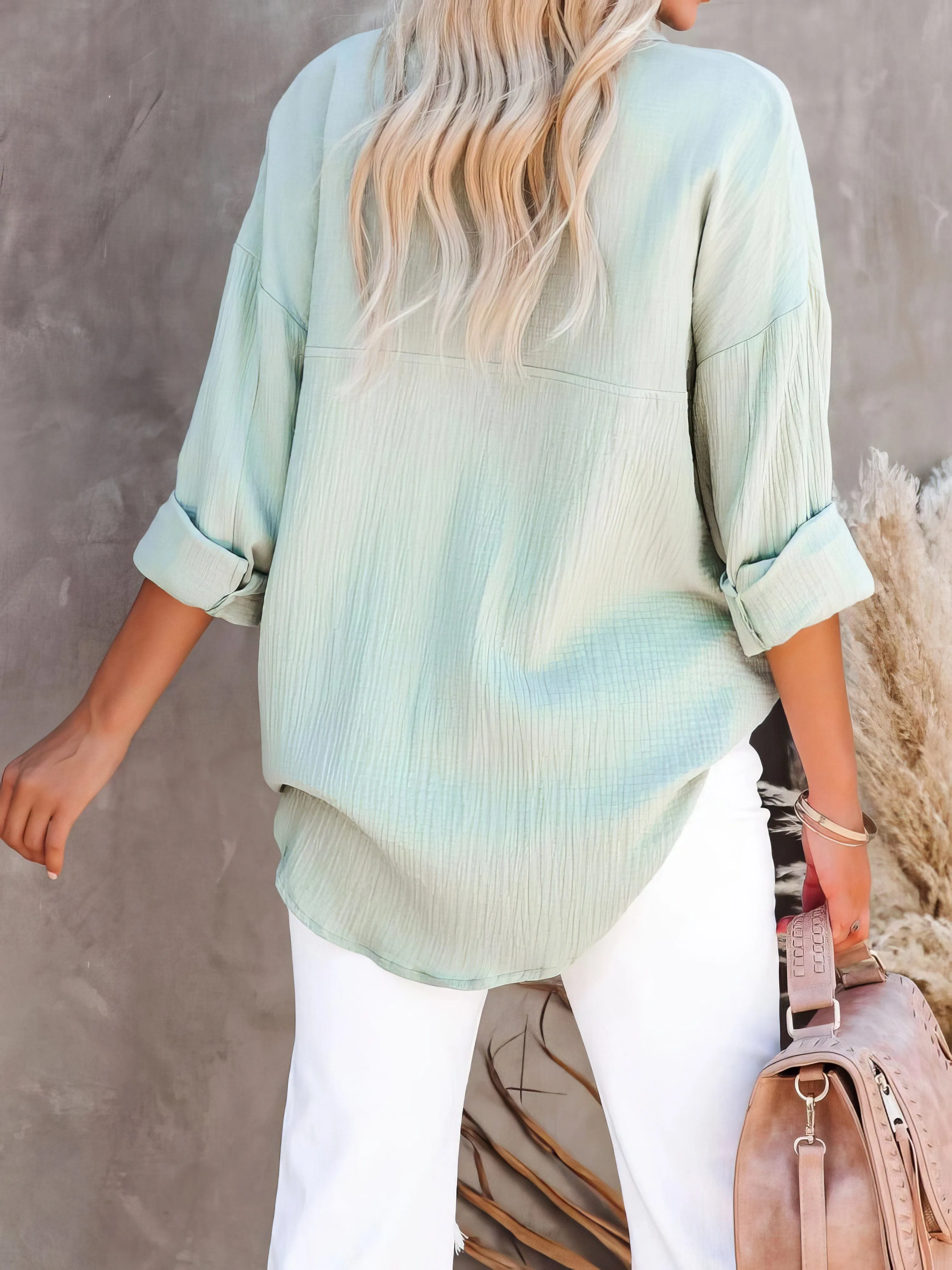 Casual Button-Up Flannel Shirt