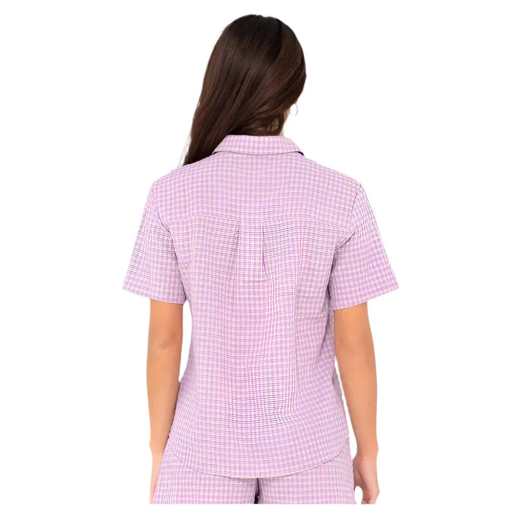 Checked Out Short Sleeve Shirt - Womens