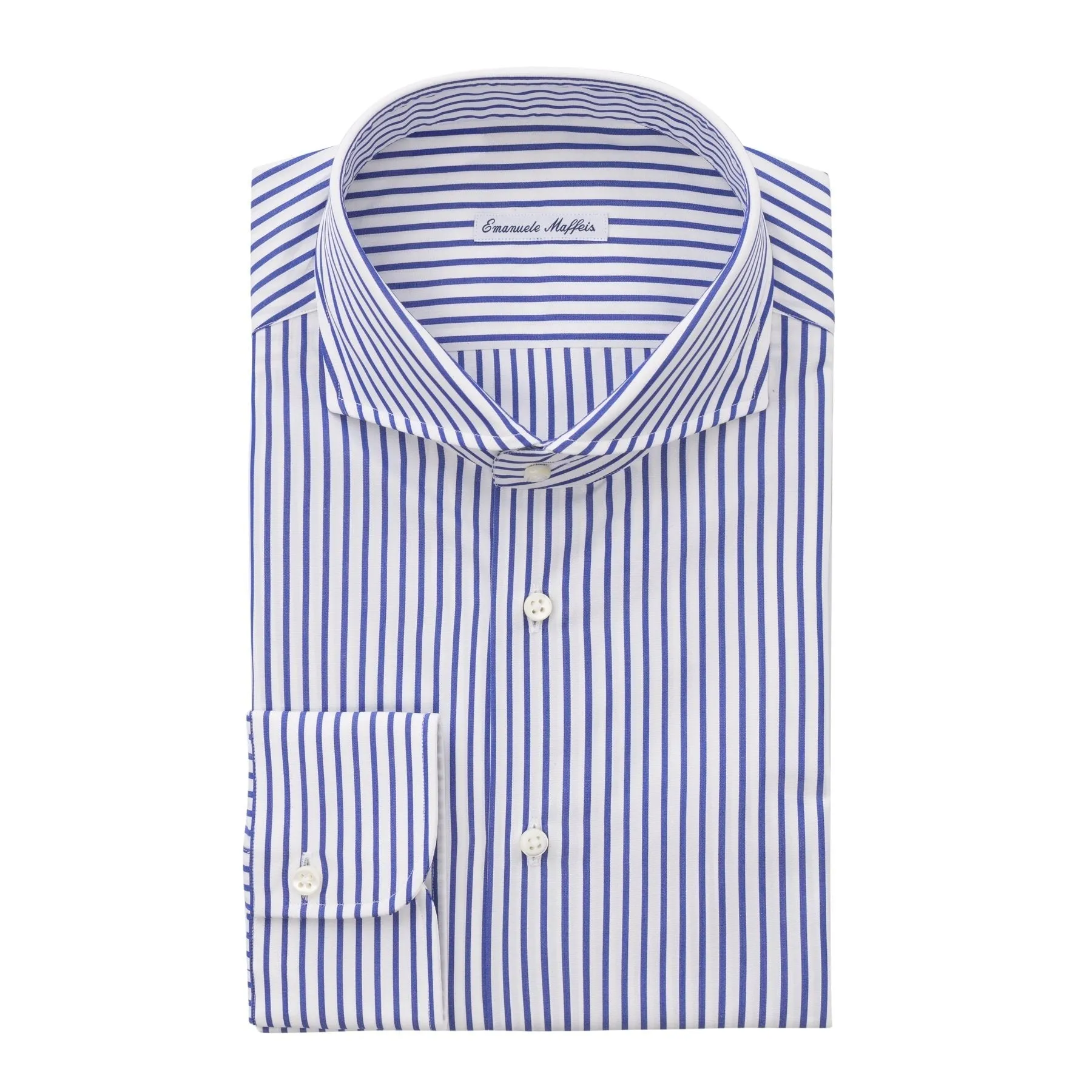 Classic Striped Cotton Blue Shirt