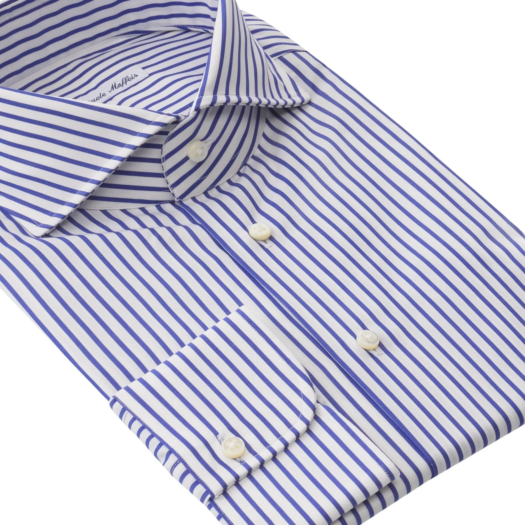 Classic Striped Cotton Blue Shirt