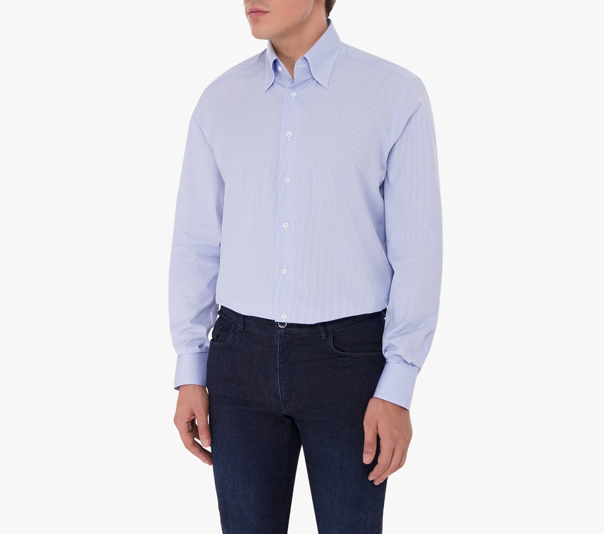 Classic Striped Long-Sleeve Shirt