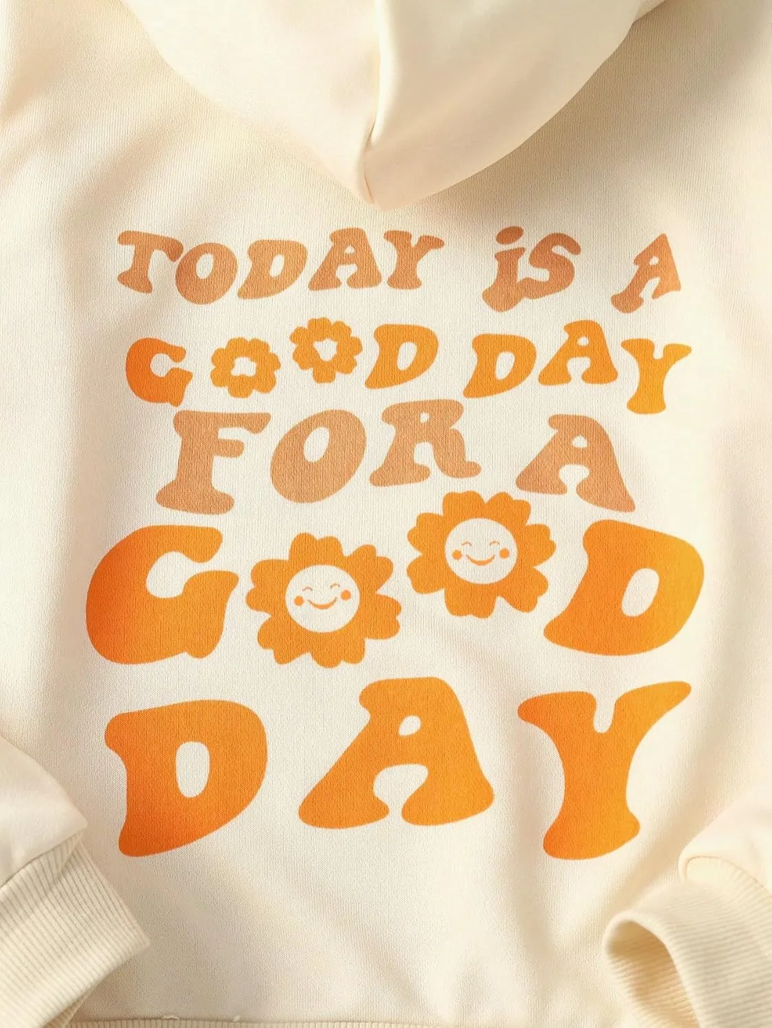 COZYEASE Girls' Letter Graphic Print Cute Hoodies Long Sleeve Pullover Hoodie Sweatshirt