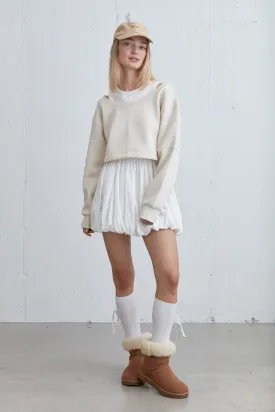 CROPPED CREWNECK SWEATSHIRT
