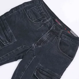 Cutty - Rainden Cargo Denim Jean Black