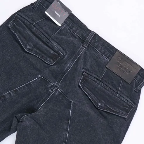 Cutty - Rainden Cargo Denim Jean Black