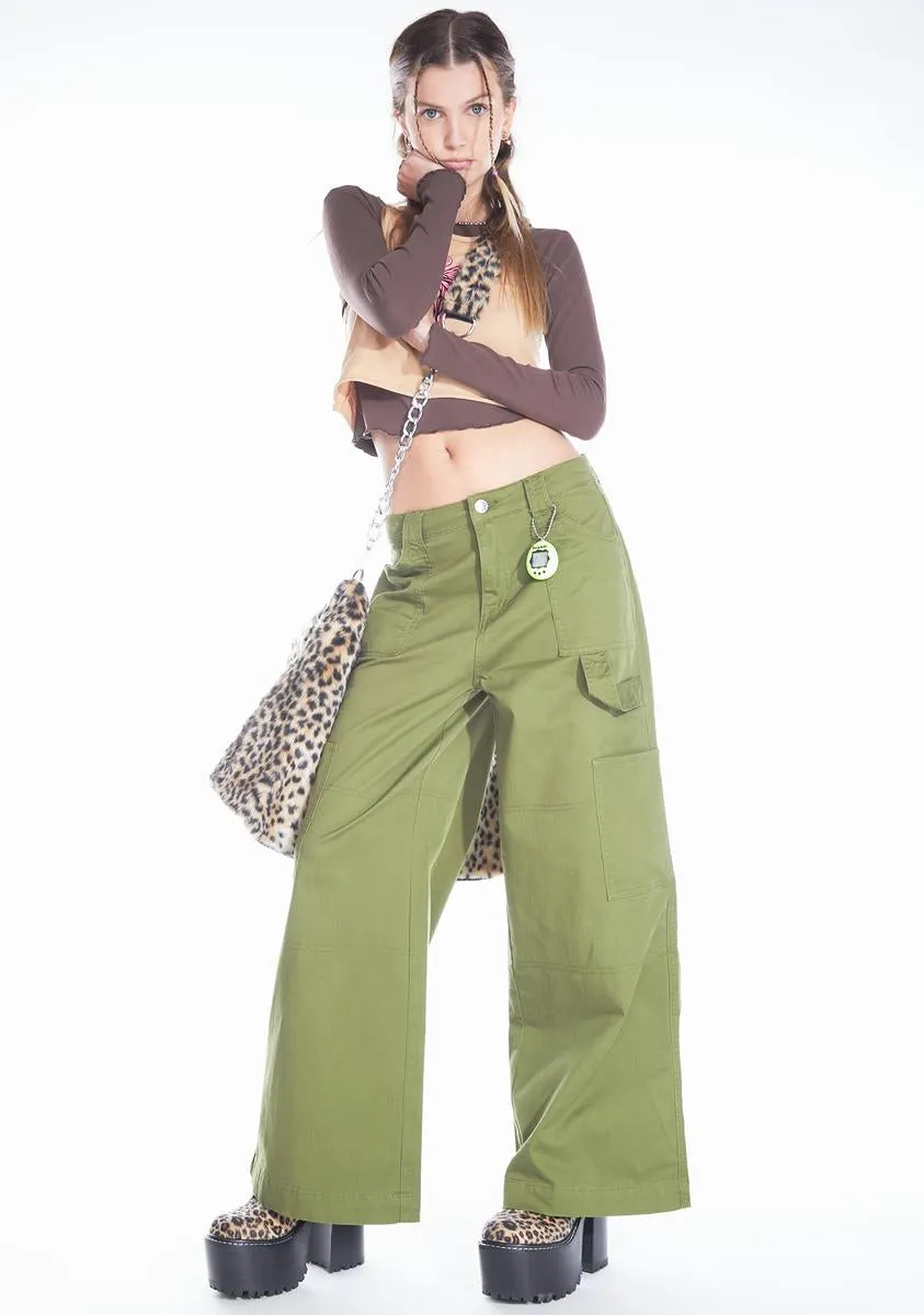 Don't You Forget Twill Cargo Pants