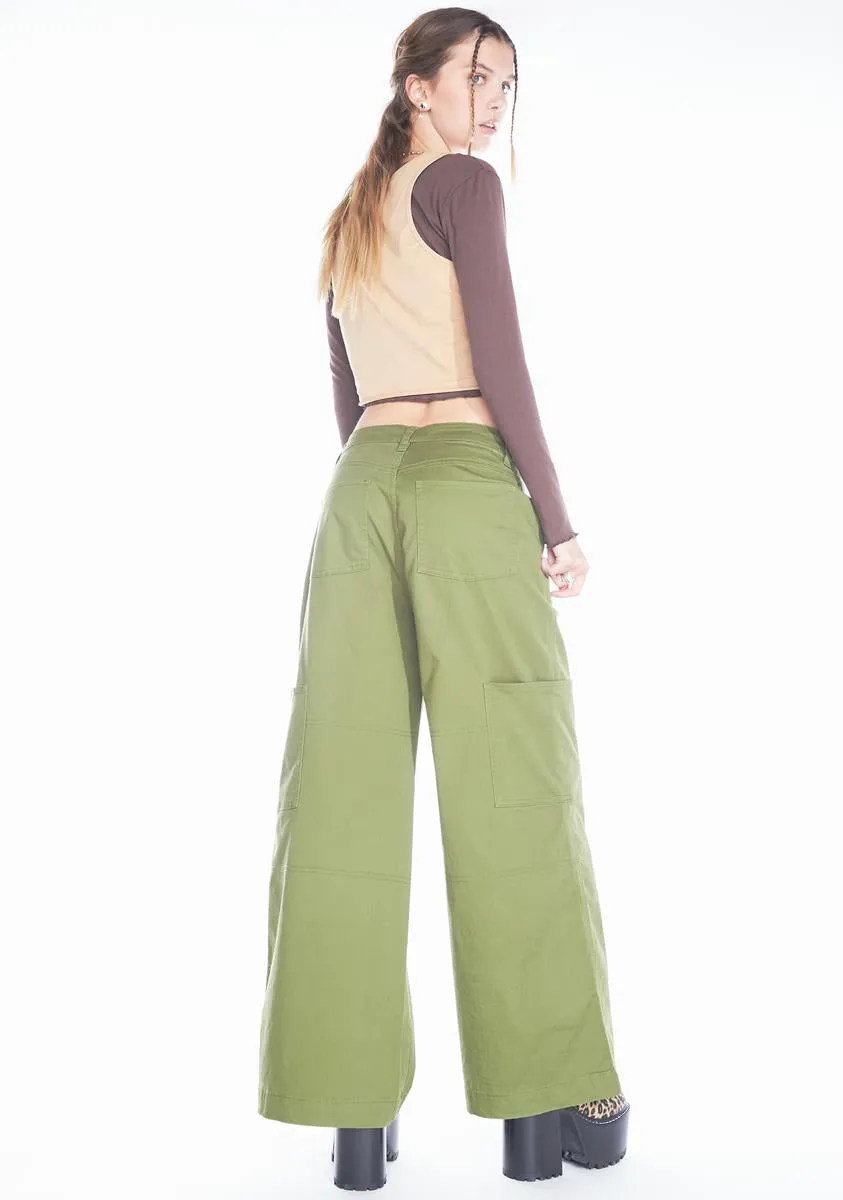 Don't You Forget Twill Cargo Pants