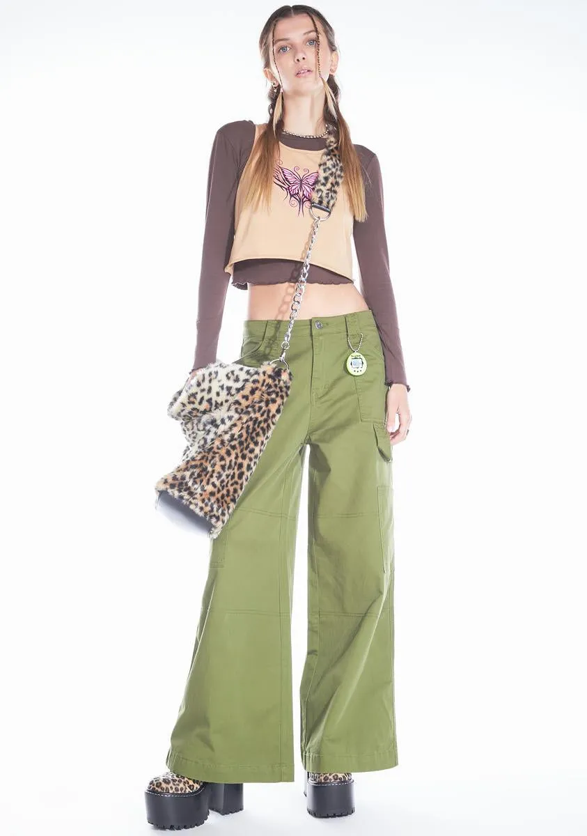 Don't You Forget Twill Cargo Pants