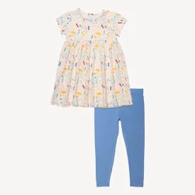 Doodle Pop Magnetic Dress   Legging Set