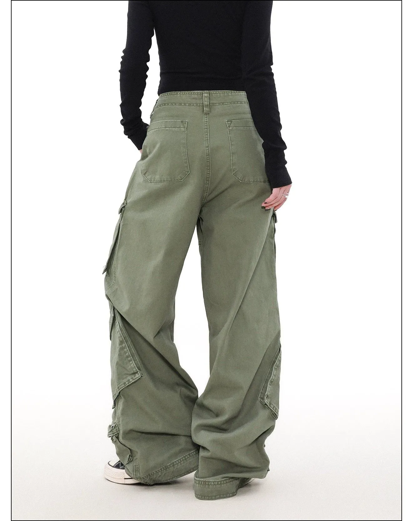 Faded Functional Pocket Cargo Pants