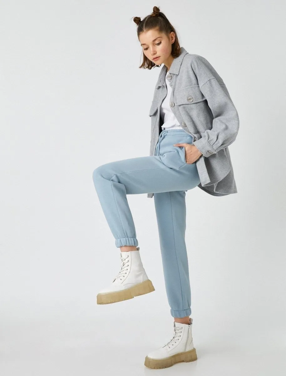 Girlfriend Jogger in Light Blue