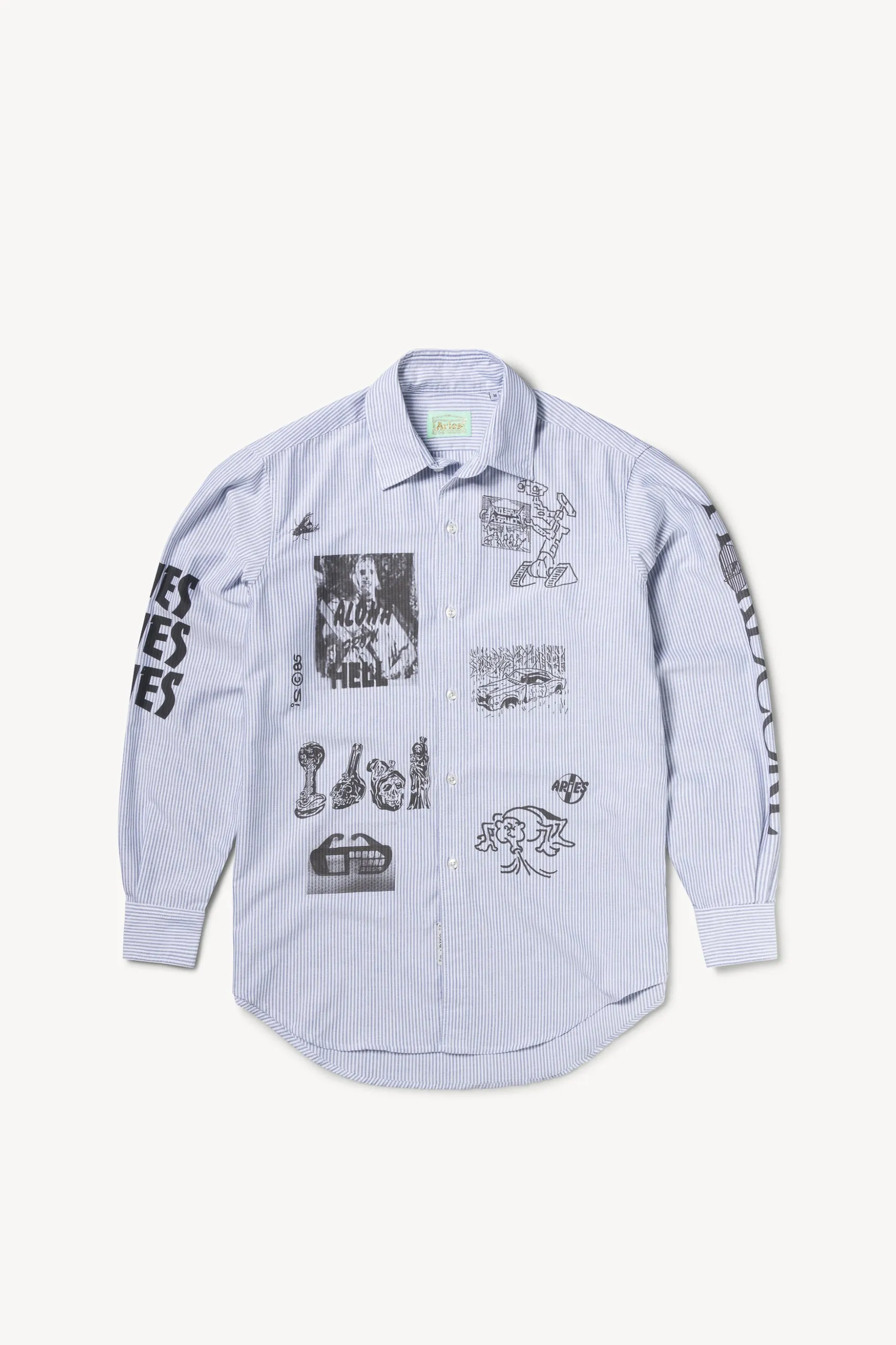 Graphic Overprinted Oxford Shirt