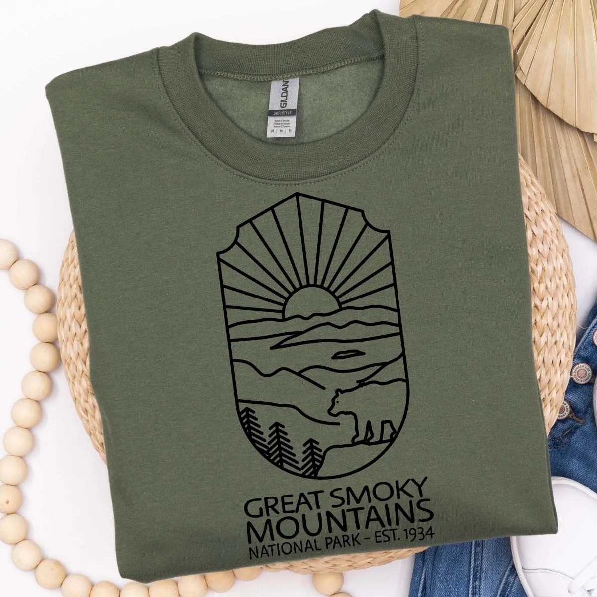 Great Smoky Mountains National Park Crew Sweatshirt