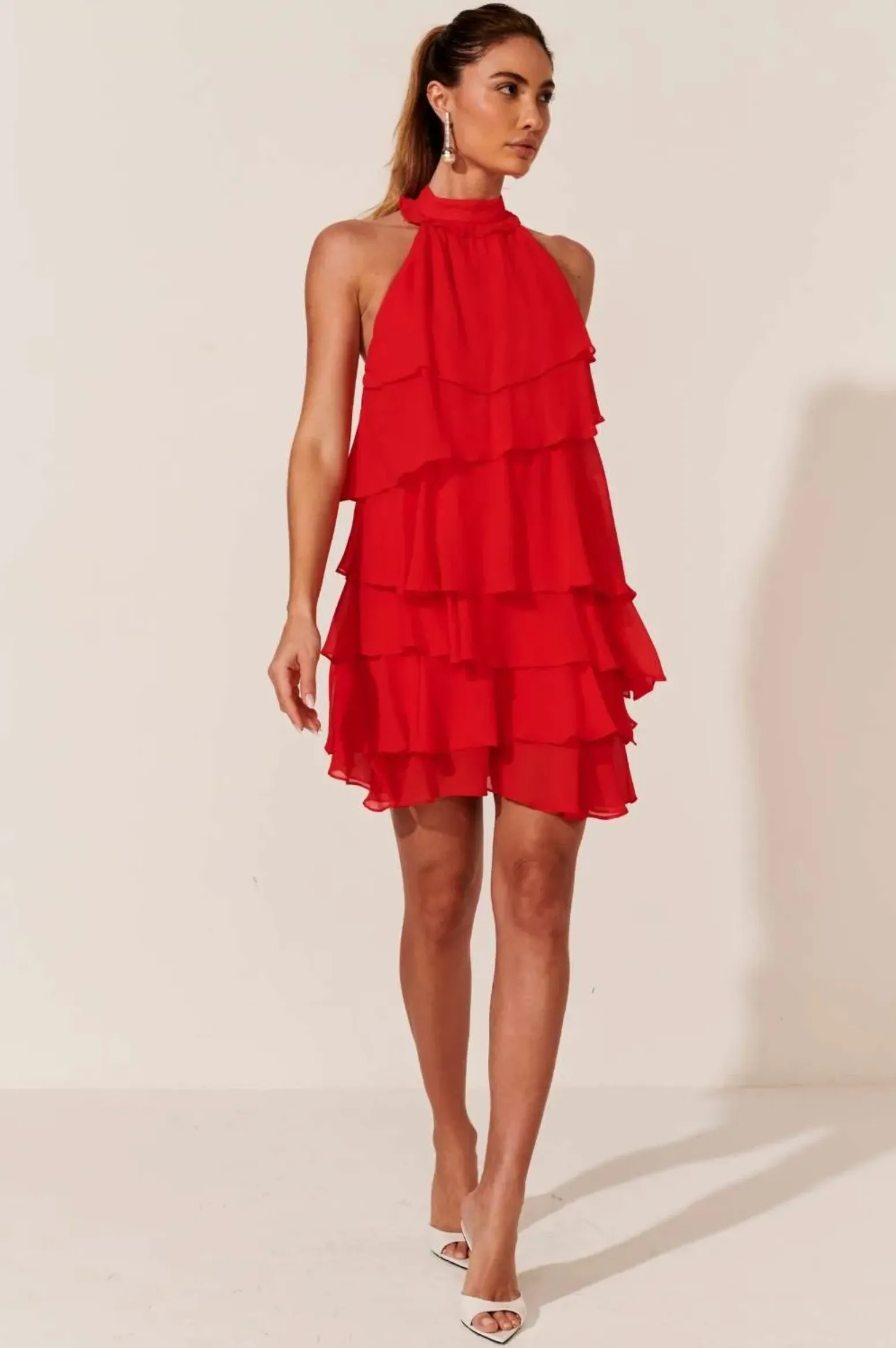 Halter Layered Dress