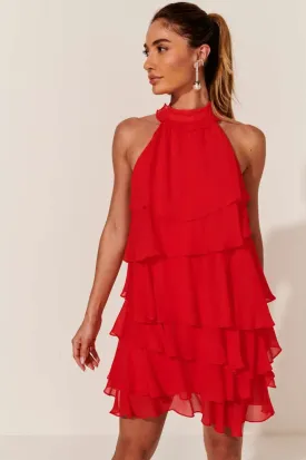 Halter Layered Dress