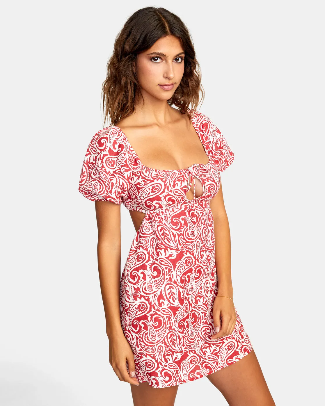 Here For It Mini Dress - Red Earth