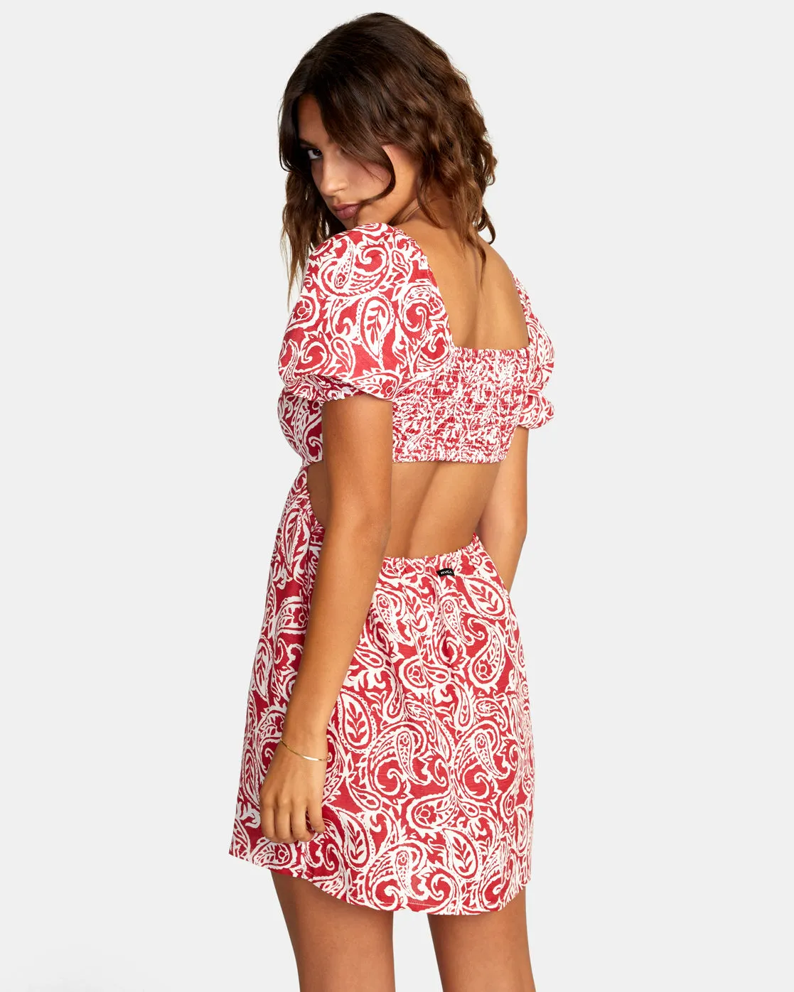 Here For It Mini Dress - Red Earth