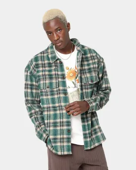 Honor The Gift Nostalgia Flannel Long Sleeve Shirt Green