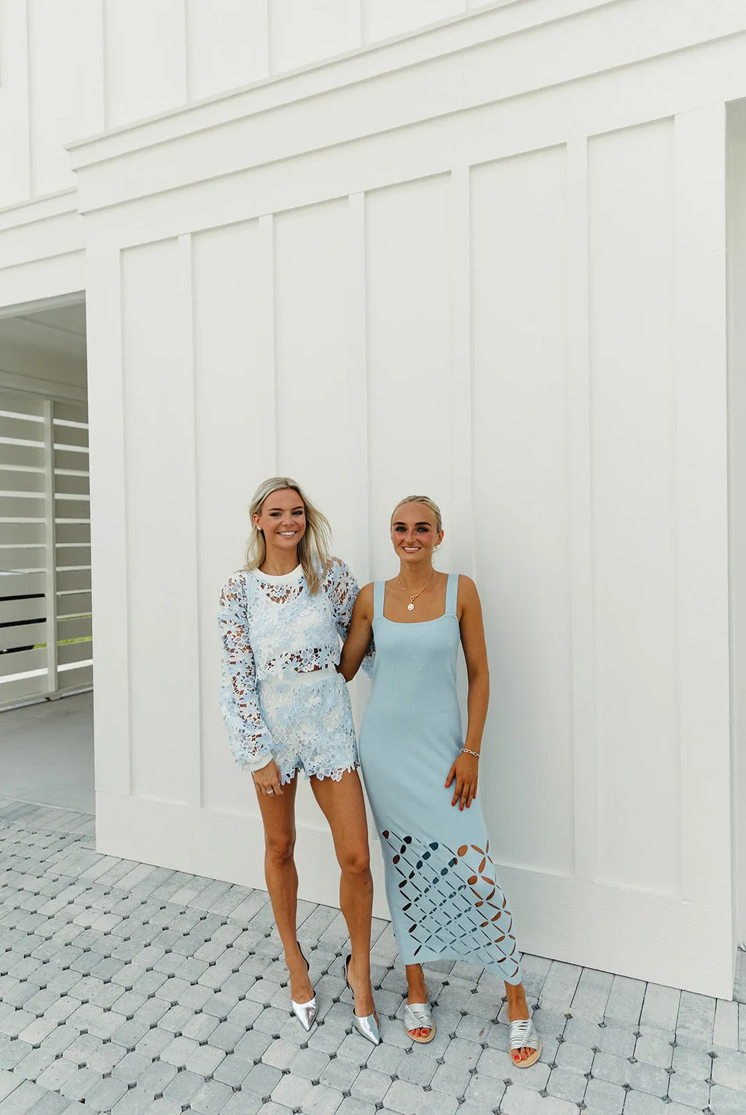In The Sky Midi Dress - Sky