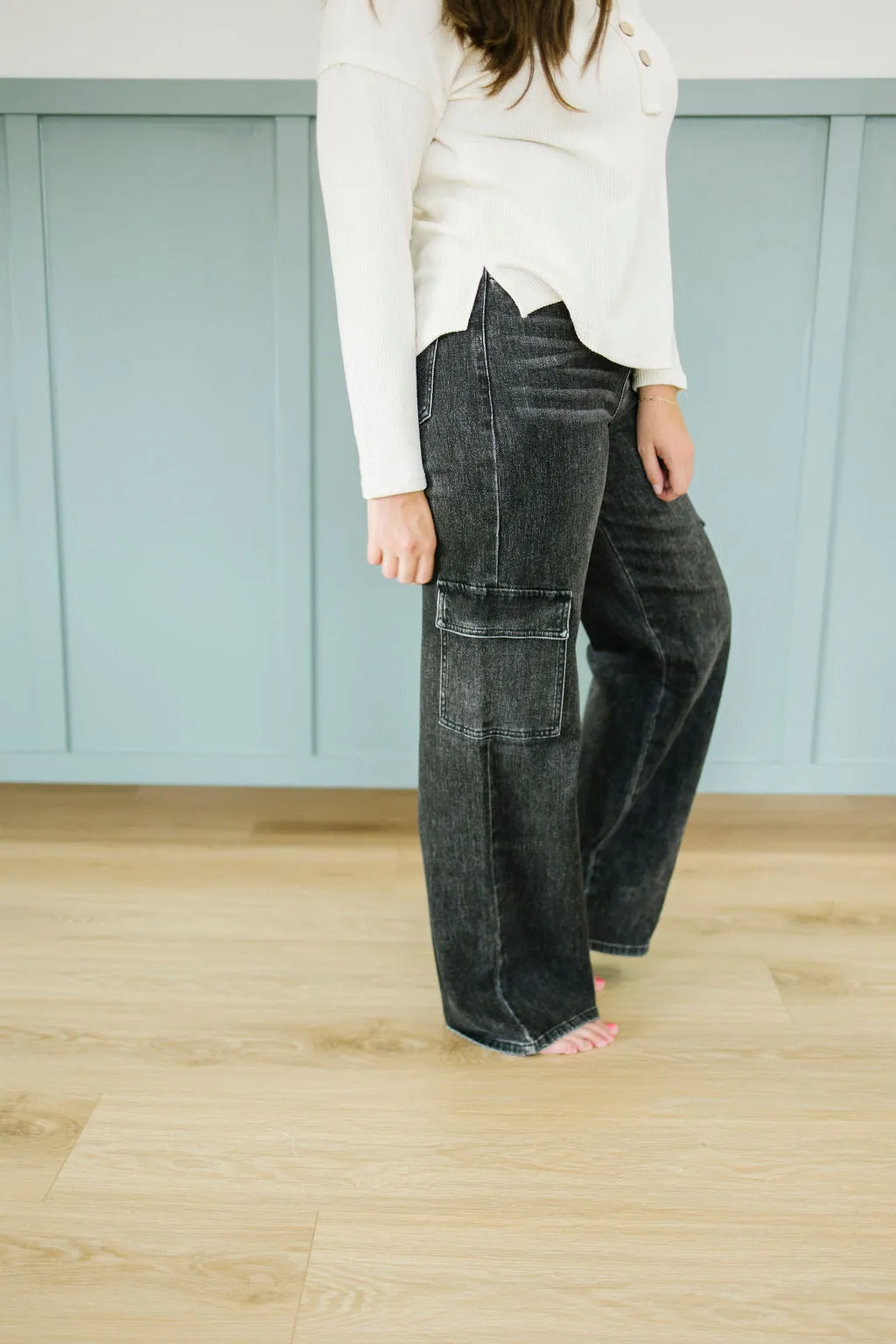 Jessi Cargo Pants in Black