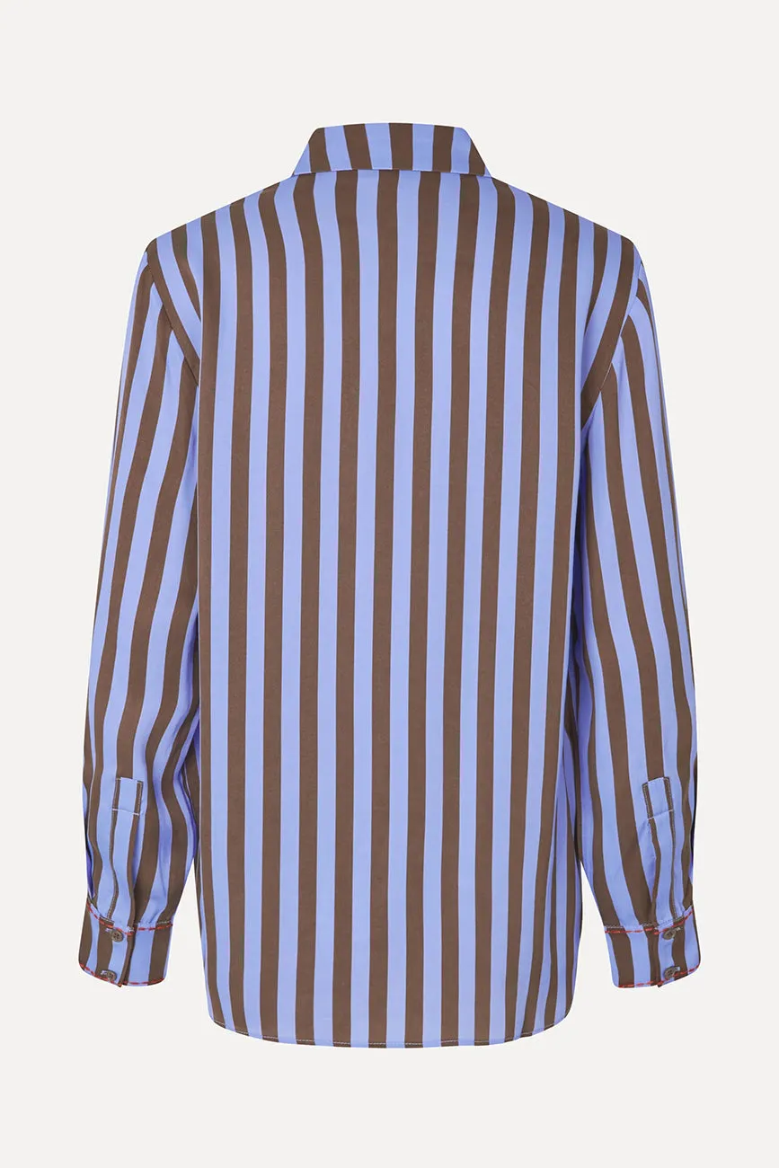 LONG SLEEVE SHIRT EMBROIDERY STRIPE