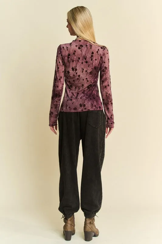 MQTIME  -  Rhinestone Elastic Waist Joggers