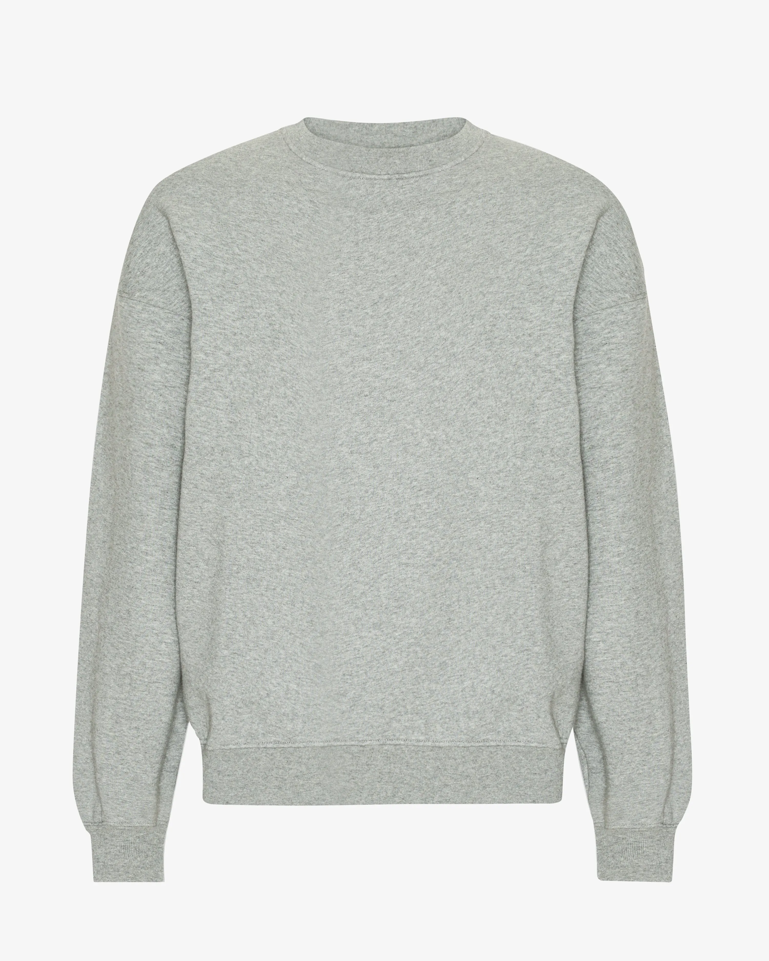 Organic Oversized Crew - Heather Grey
