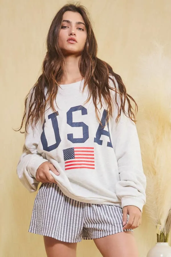 Party in the USA Oversized Sweatshirt