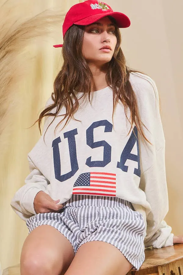 Party in the USA Oversized Sweatshirt