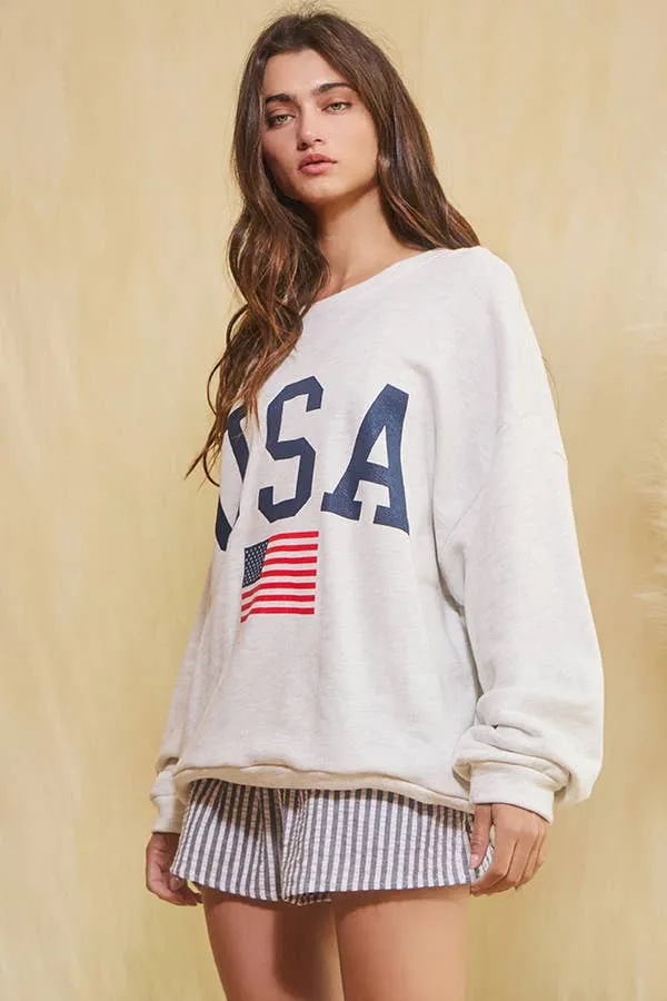 Party in the USA Oversized Sweatshirt