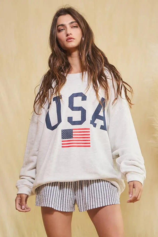Party in the USA Oversized Sweatshirt