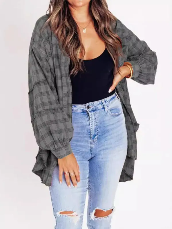 Plaid Button-Up Shirt: Casual, Cozy & On-Trend