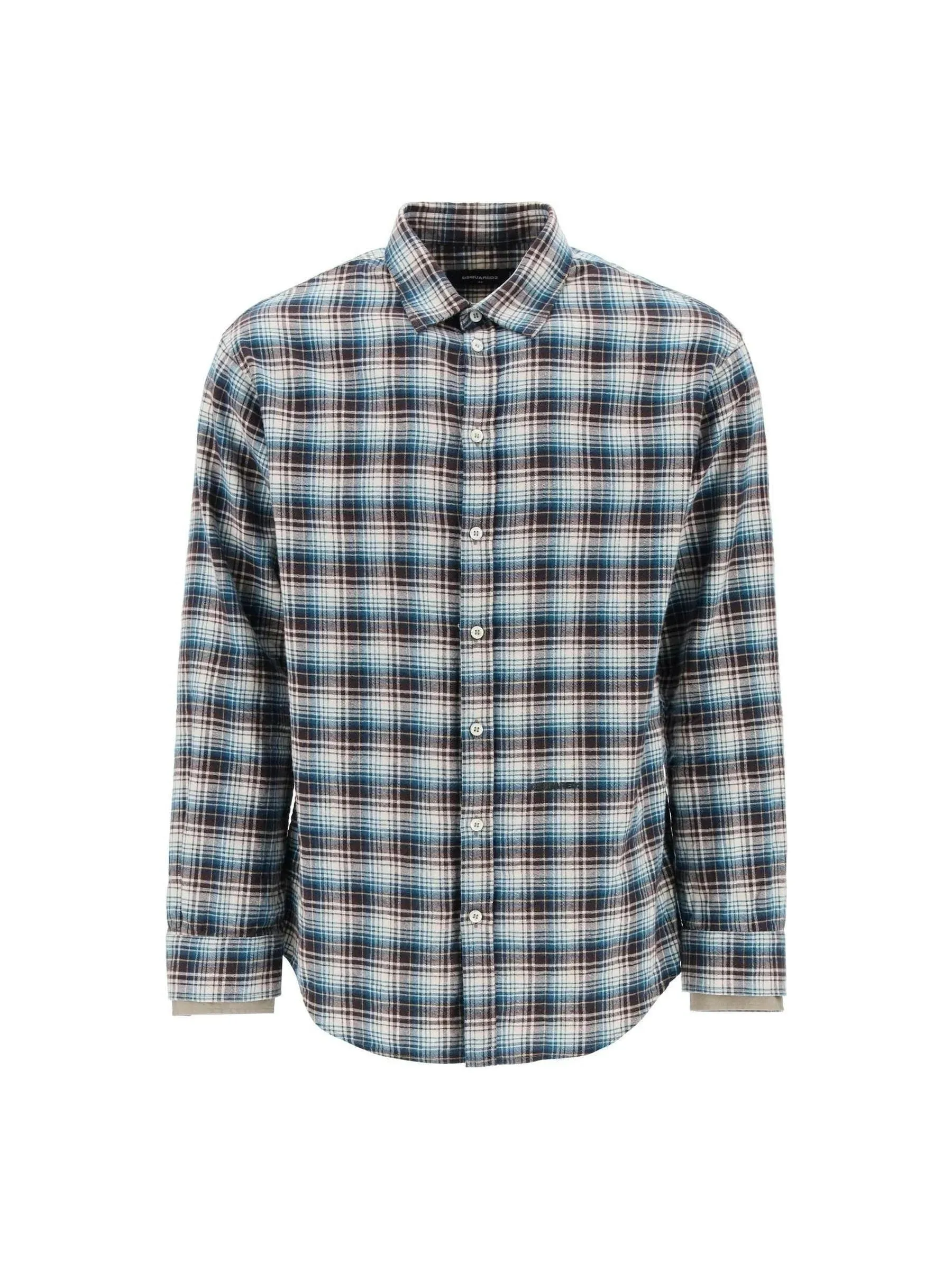Plaid Button-Up Shirt