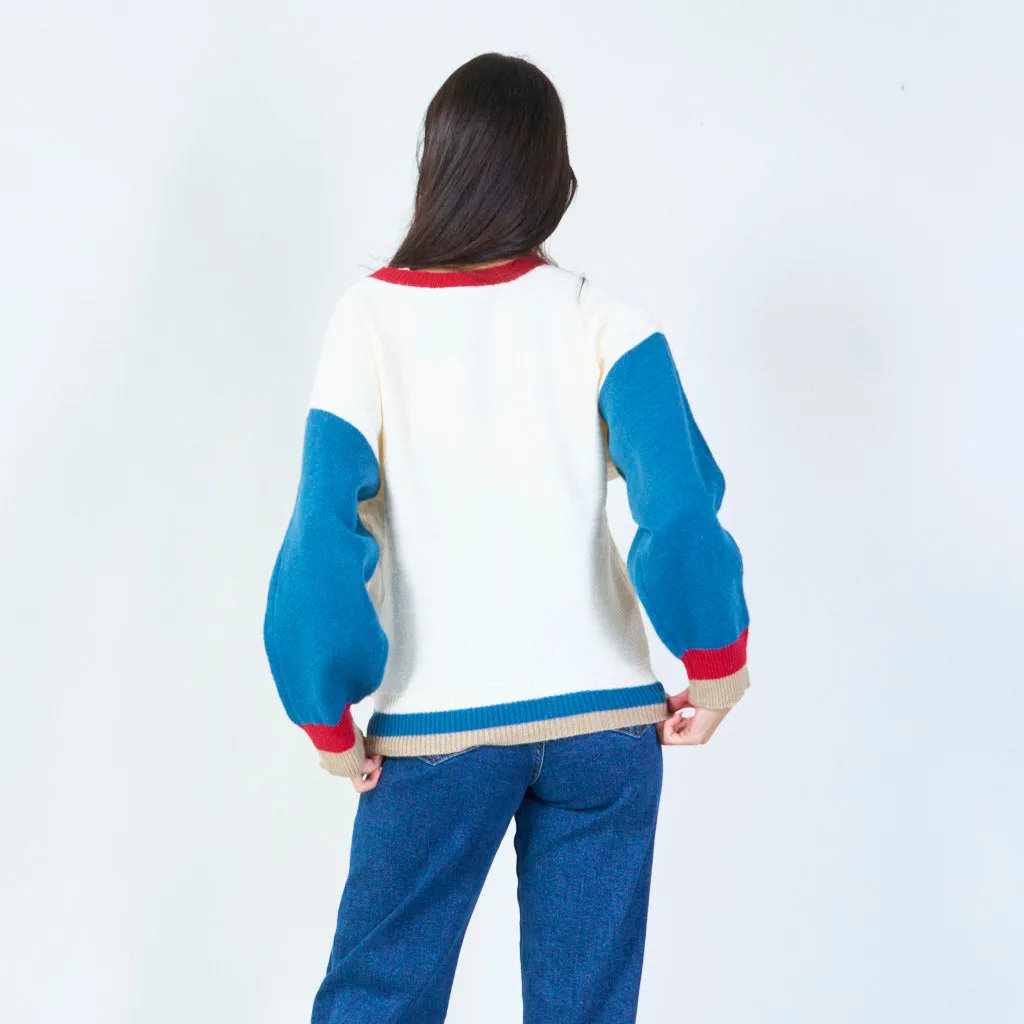 Playful candy-themed sweater wholesale